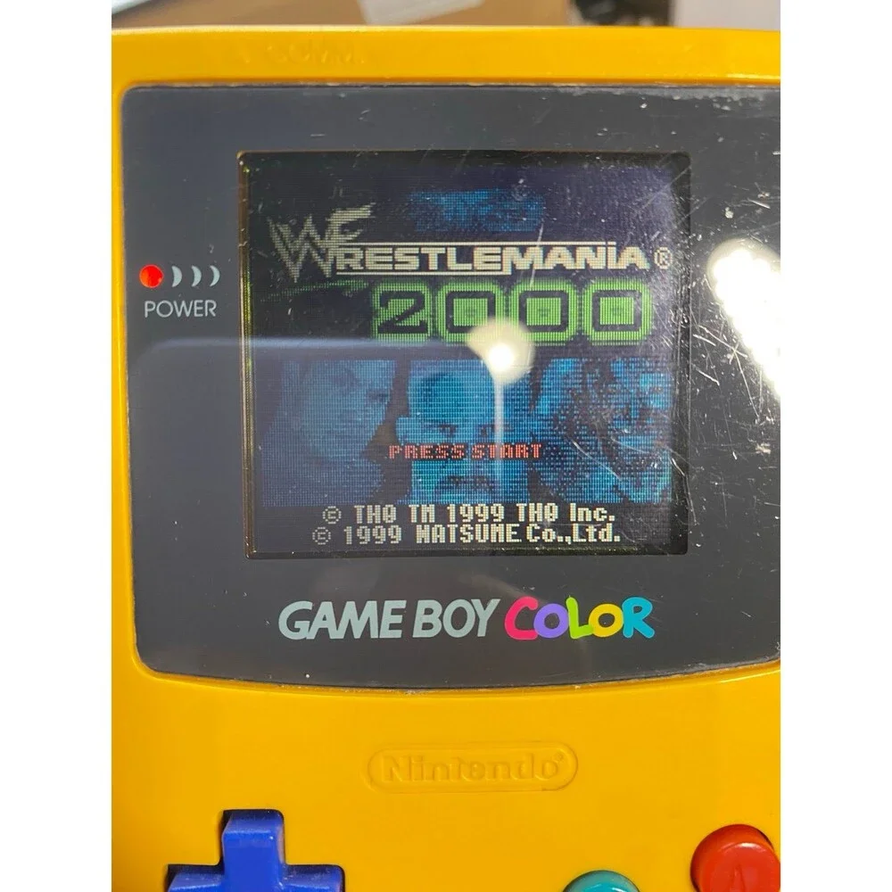 Nintendo GameBoy Color Dandelion Yellow GBC Handheld Console CGB-001 Tested
